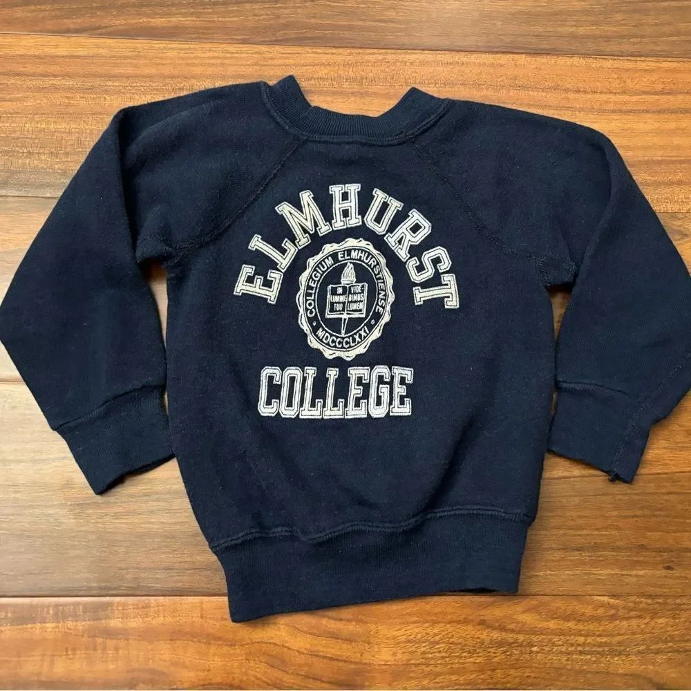 Elmhurst College vintage navy crewneck sweatshirt